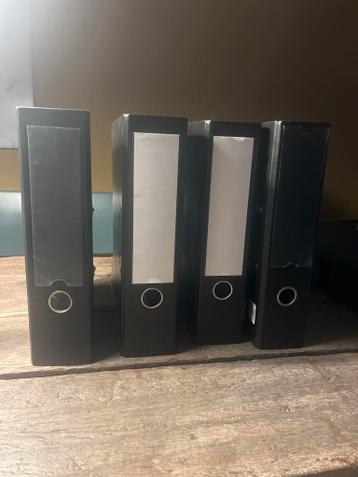 Zwarte ordners, set van 4