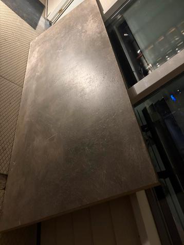 GRATIS (Tafel)blad  hout met betonverf 180x100 cm