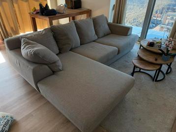 Beige/taupe hoekbank, gratis ophalen