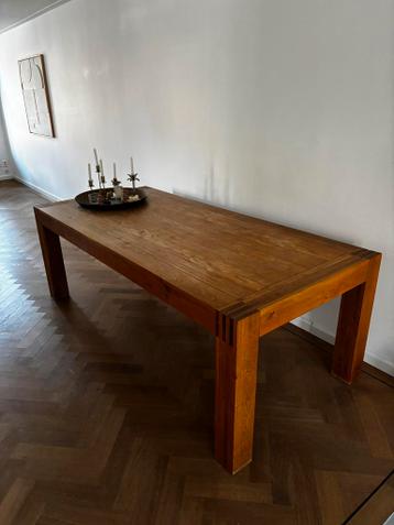 Eikenhouten eettafel 220x100