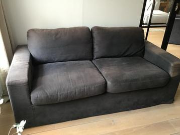 Antracietkleurige tweezitsbank