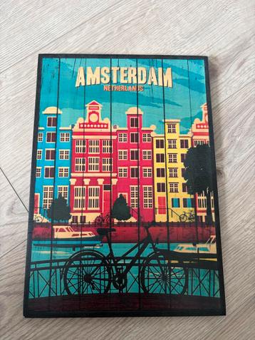 Print amsterdam op hout - gratis