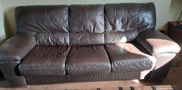 Bankstel 2 en 3 zits leer