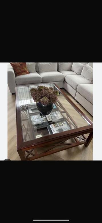 Salontafel met glazen blad GRATIS Ophalen