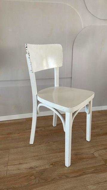 Witte stoel hout - Gratis ophalen