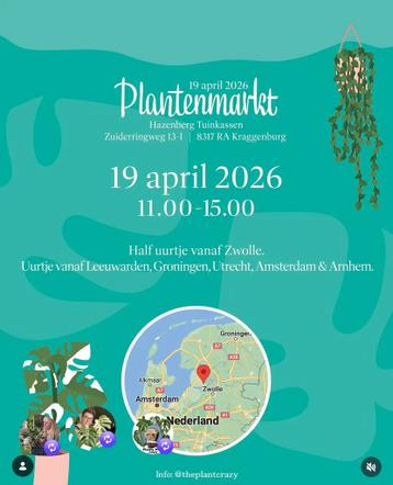 Plantenmarkt! Kom ook gezellig ️