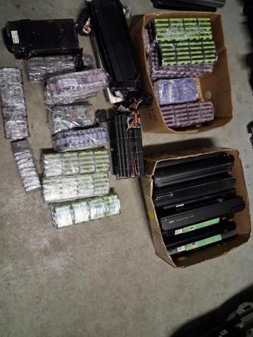 Partij 18650 cellen fiets accu's