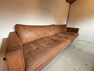 Comfortabele bruine leren bank