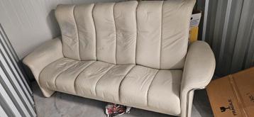 GRATIS. Leren 3 zits bank.