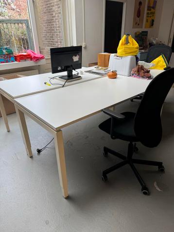 3x Sterk en degelijk in hoogte verstelbaar bureau 80x160