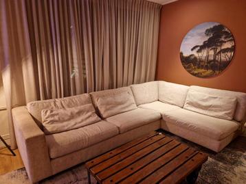 Pode hoekbank crèmekleurig