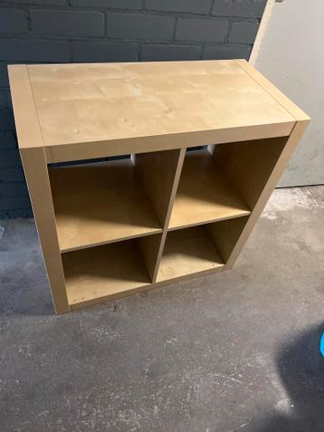 Houten vakkenkast / opbergkast met 4 vakken