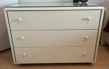 Commode met 3 laden en spiegel