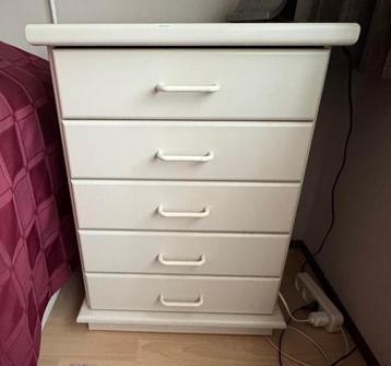 Ladekastje 5 laden wit