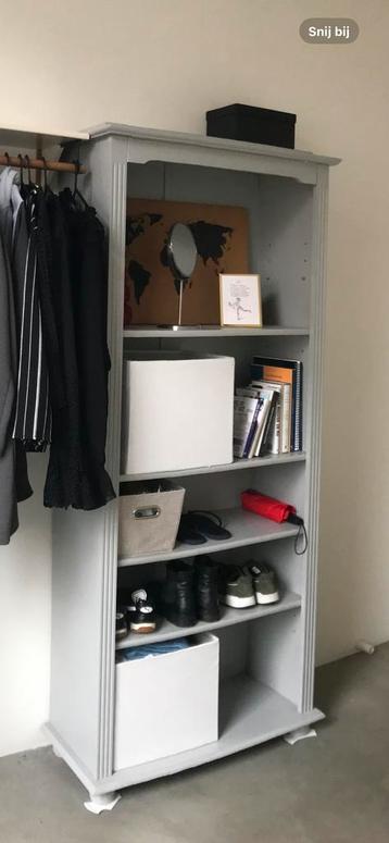 Boekenkast vandaag of morgen gratis ophalen - Grijs 5 plank