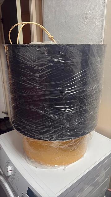 Set van 2 designlampen (zwart / geel) in perfecte staat!