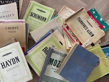 Diverse bladmuziek klassiek: Beethoven, Chopin, Schumann, Ha