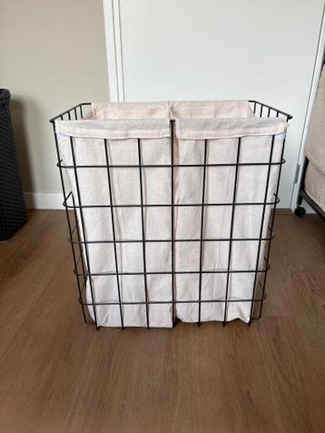 Wasmand met 2 vakken