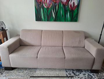 3 zits bank beige zandkleur GRATIS