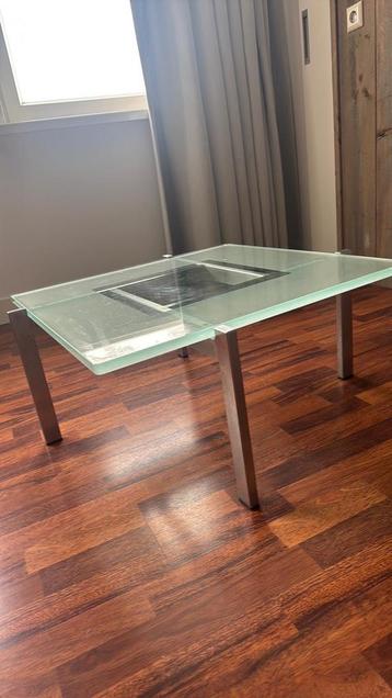 Rvs/glazen tafel