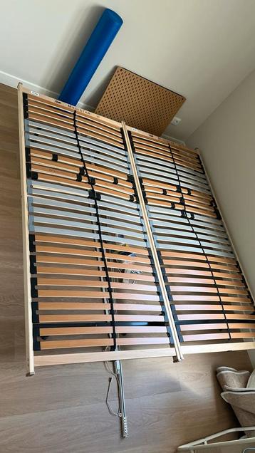 2x lattenbodem 90x200 cm inclusief onderstel