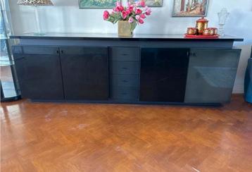Gratis ophalen 4/4 Zwart hoogglans dressoir