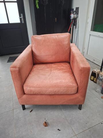 Echte leren fauteuil GRATIS OPHALEN