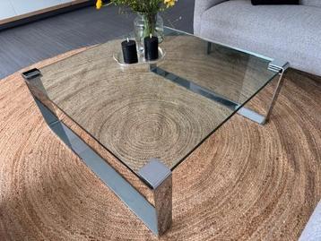 Gratis: Glazen salontafel. Moet snel weg!