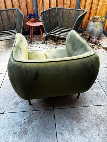 Groene stoel - Comfortabel met lichte gebruikssporen