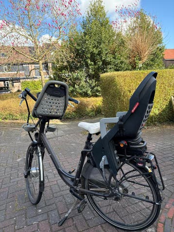 Gratis!!! Sparta elektrische damesfiets met kinderzitjes