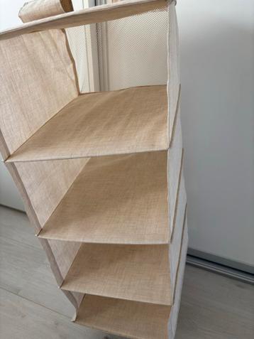 Gratis afhalen 2x Purrpingla kleding opberger 4 vakken beige