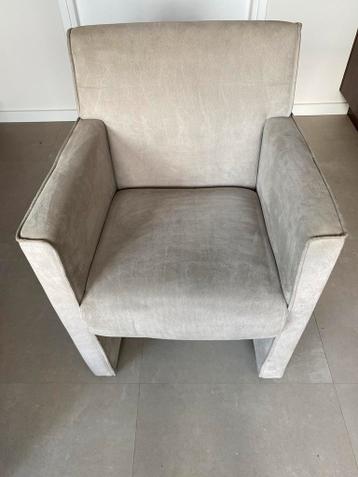 2 fauteuil beige-grijs gebruikt gratis
