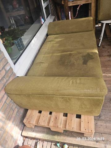Groene sofa bank 94 cm bij 2 meter