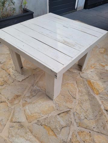 Houten Pallet Tafel - Wit Geverfd Gratis