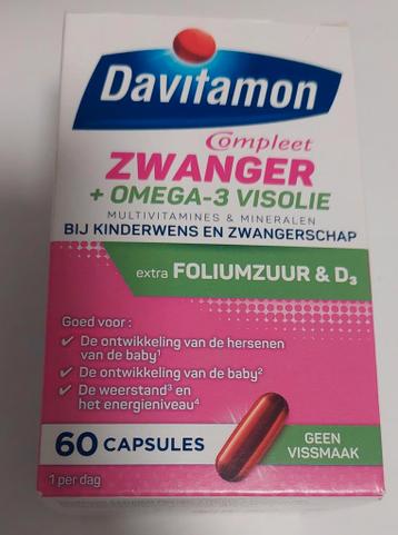 Gratis Davitamon Compleet Zwanger + Omega-3 Visolie