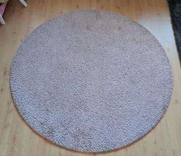 Rond vloerkleed lichtroze