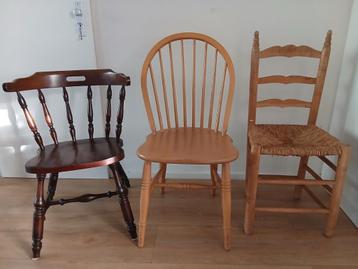 Houten stoelen- gratis