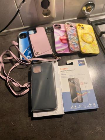 Iphone 15 plus hoesje met screenprotector