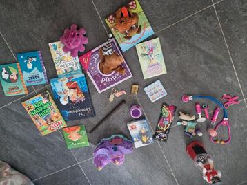 Gratis speelgoed, boekjes ed