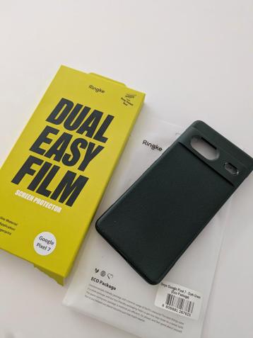 Google Pixel 7 screen protector & hoesje