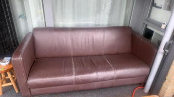 Leren bank, gratis afhalen
