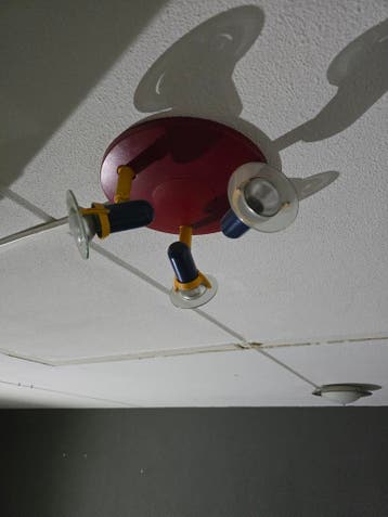 Gratis plafondlamp met lampen