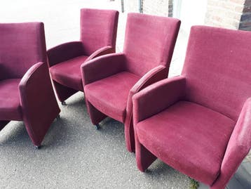 Gratis fauteuil eetstoel tafelstoel wieltjes