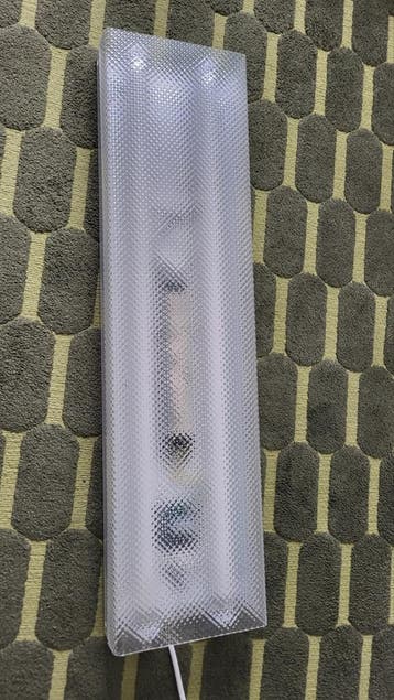 TL bak met aan/uit stekker, 62x16 cm