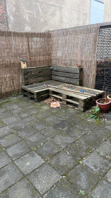 Pallets voor buitenbank