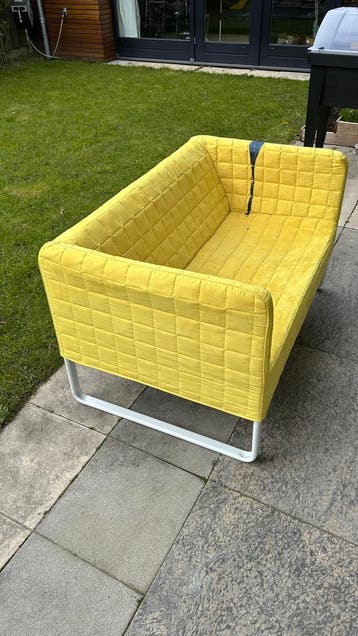 Geel IKEA bankje
