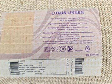 GRATIS Vloerkleed Luxus Linnen 2/3 meter. Kleur Beige