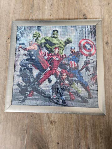 Ingelijst Avengers Diamond Painting Kunstwerk