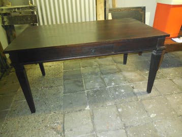 GRATIS Eettafel koloniaal lade zware kwaliteit 150 x 88,5cm