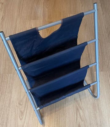 Tijdschriftenhouder, krantenbak donkerblauw